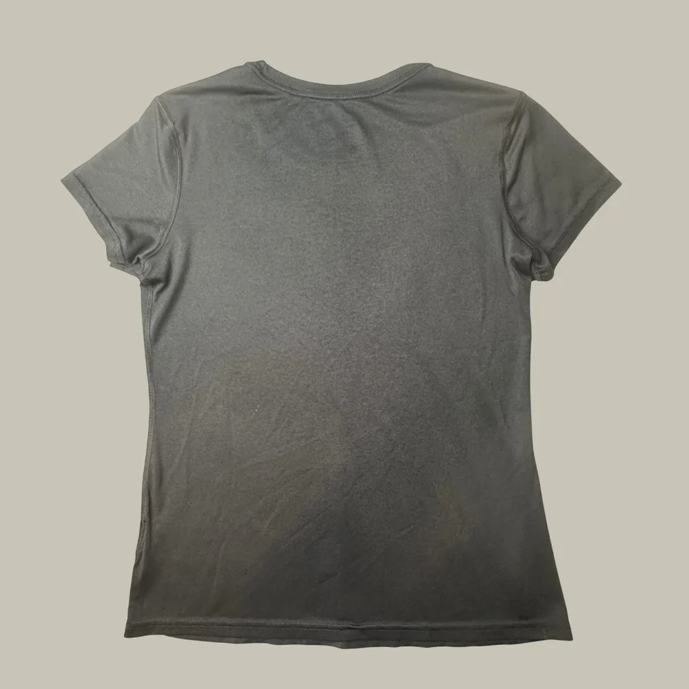 Nike T-Shirt Womens M Black Dri-FIT Regular Fit Short Sleeve Performance Top - Picture 2 of 10